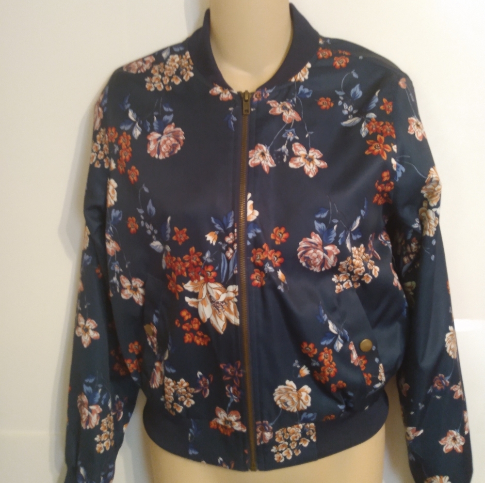 Floral Bomber Baseball Jacket Grannycore Maximalist Scandigirl